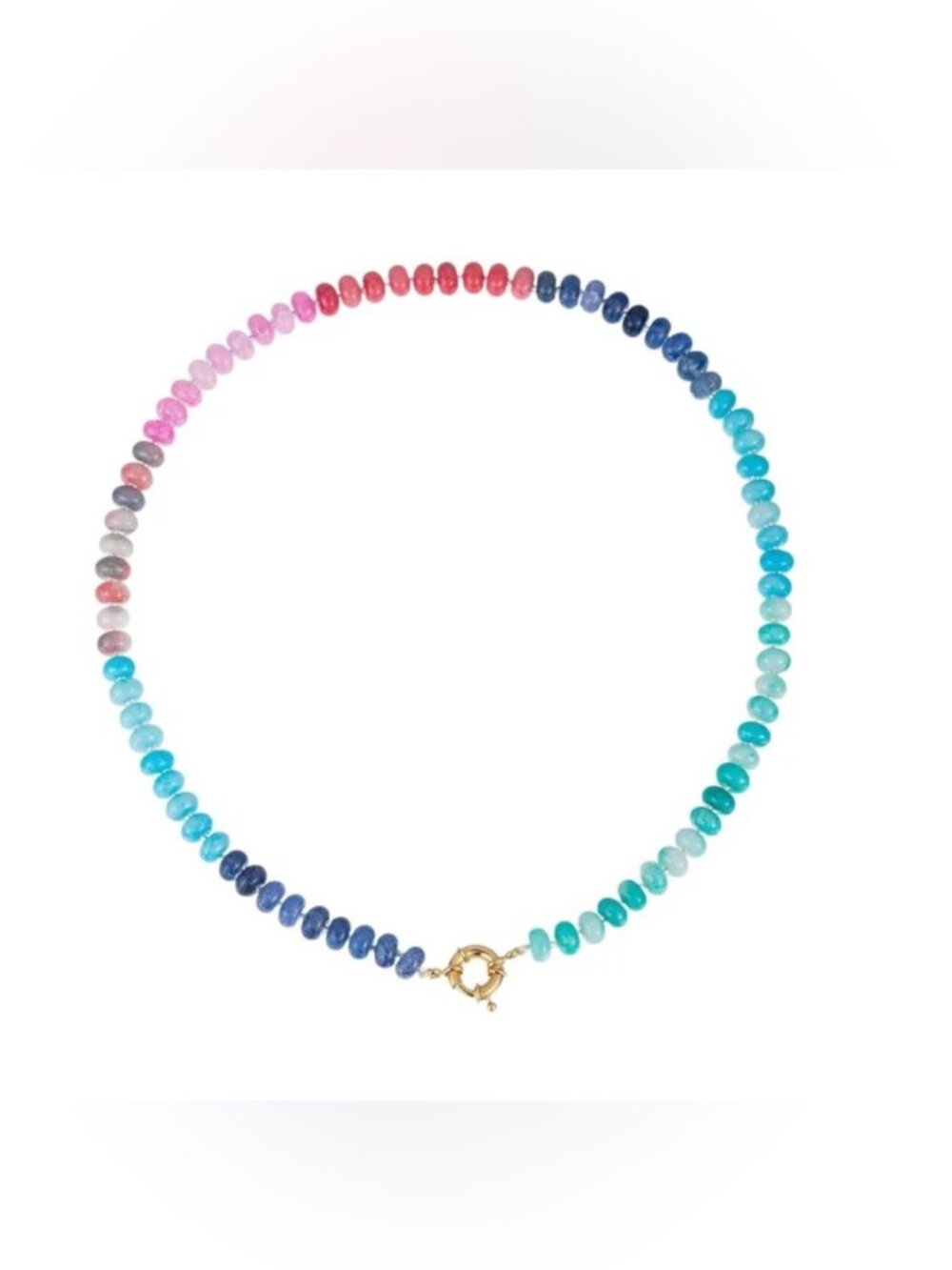 Boho rainbow necklace 2808